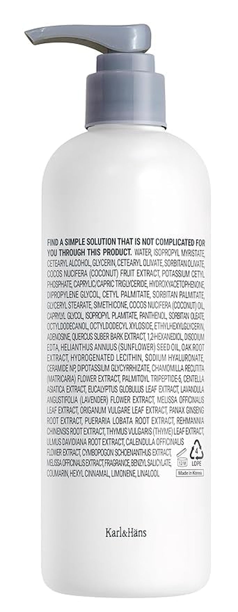 Karl&Hans Botanic Vegan Body Lotion Gourmand Coconut (390mL)