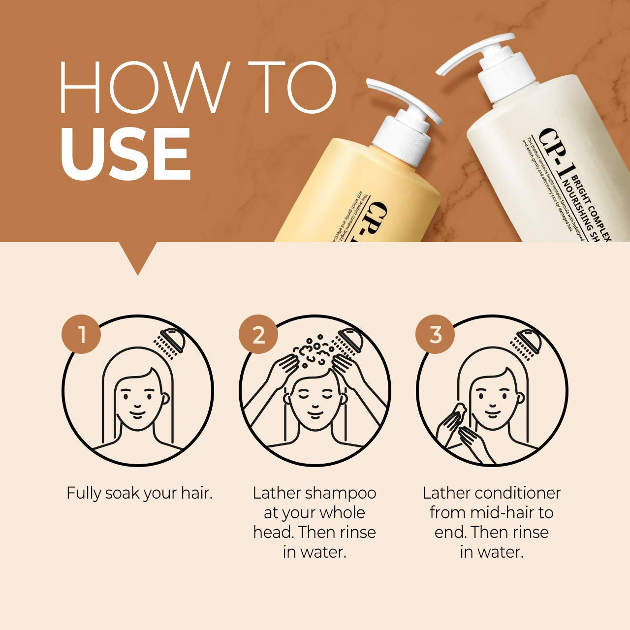 CP-1 Nourishing Shampoo + Conditioner 500mL SET