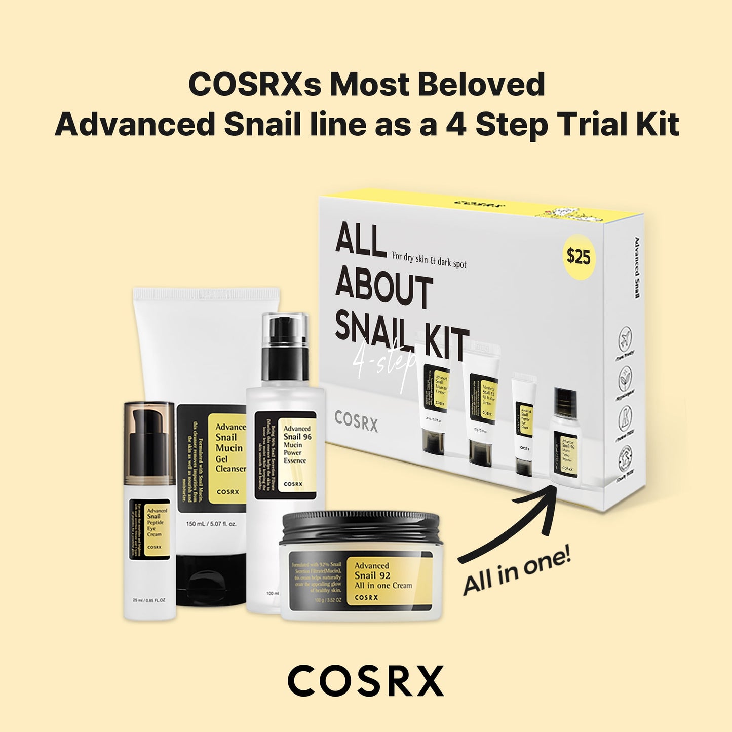 COSRX All about Snail Kit (4 Step)