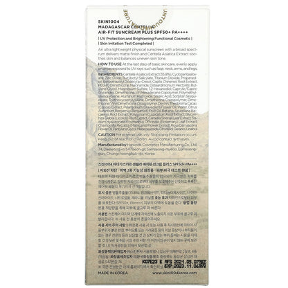 SKIN1004 Madagascar Centella Air-Fit Suncream Plus, SPF 50+ (50mL)