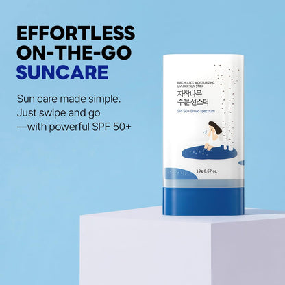 RoundLab Birch Juice Moisturizing Sun Stick SPF 50 (90g/0.67Oz)