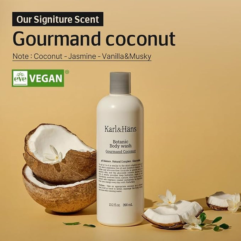 Karl&Hans Botanic Gourmand Coconut Vegan Body Wash (390mL)