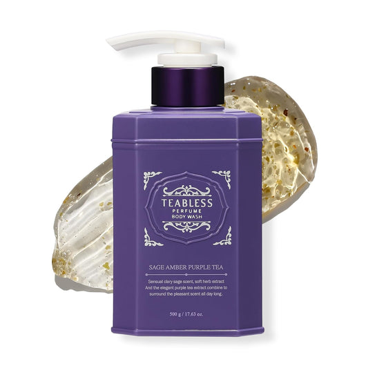 TEABLESS Perfumed Body Wash, Sage Amber Purple Tea (500mL)