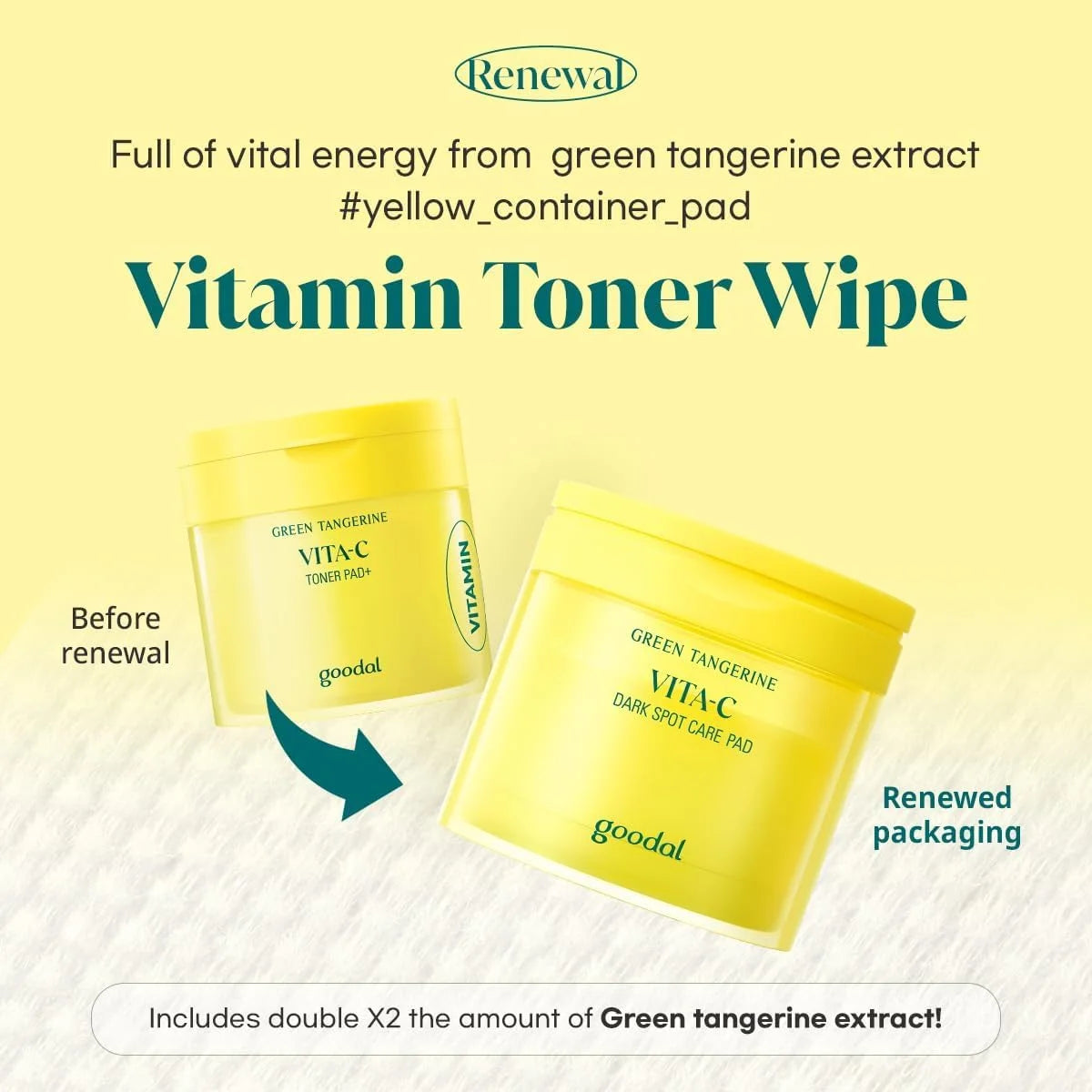 Green Tangerine Vita C Dark Spot Care Pad 70 Sheets