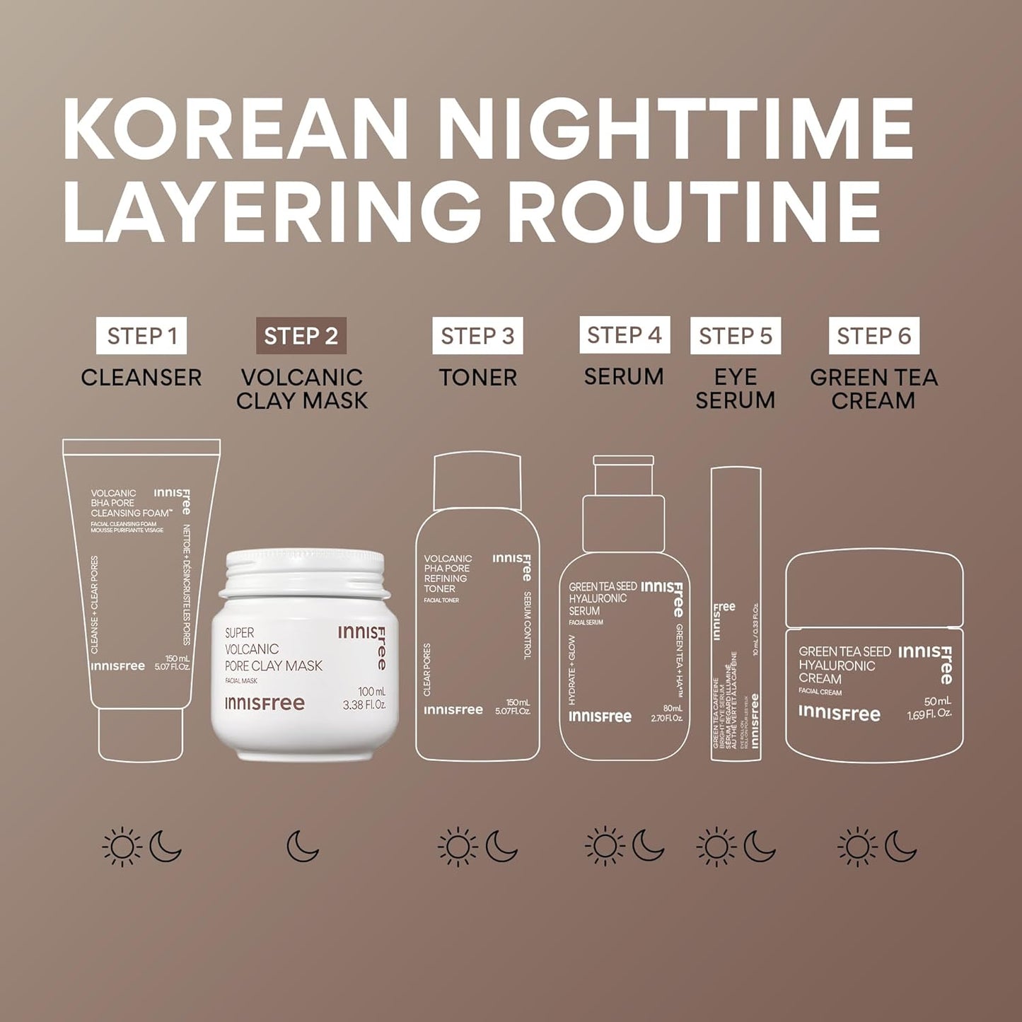 INNISFREE Super Volcanic Pore Clay Mask with Volcanic Clusters and AHA (100mL)