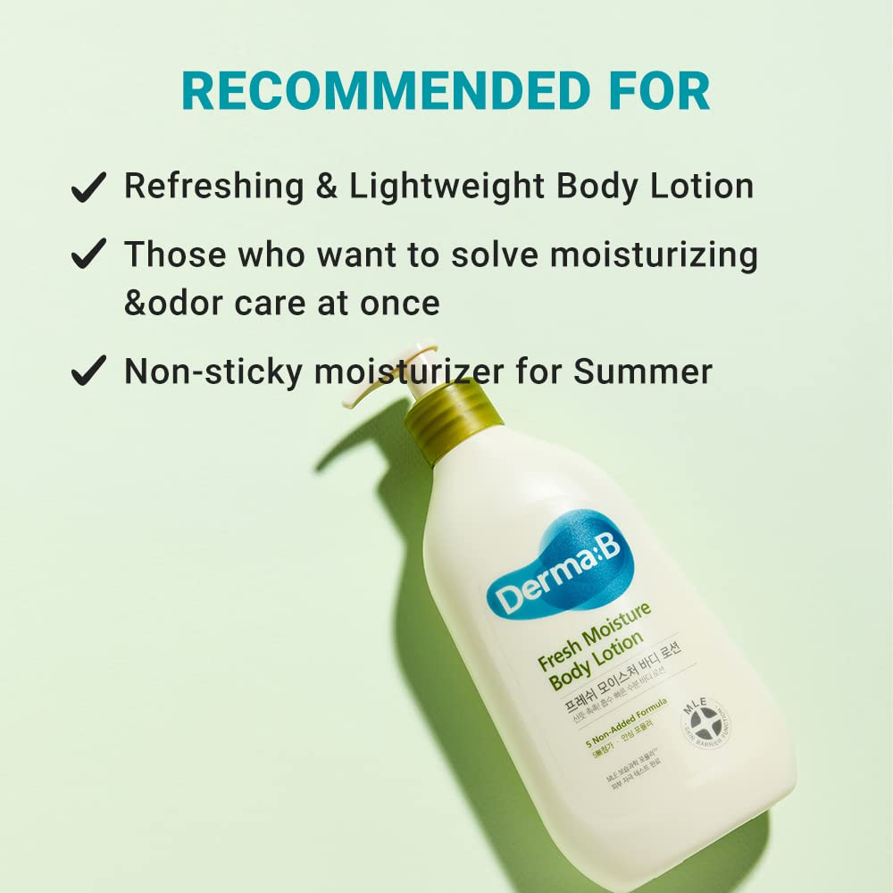 Derma B Fresh Moisture Body Lotion (400mL)