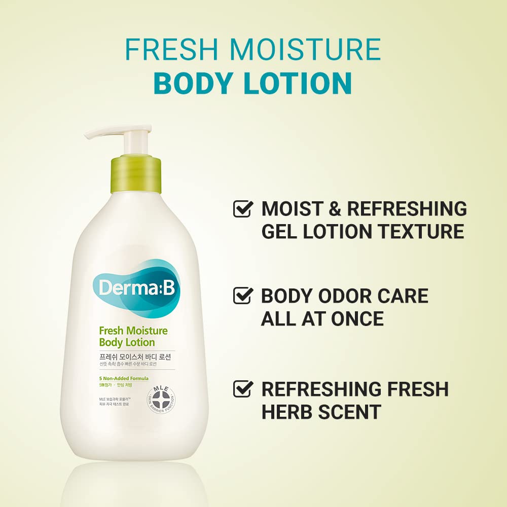 Derma B Fresh Moisture Body Lotion (400mL)