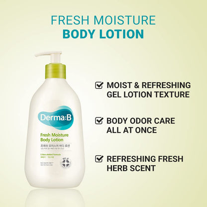 Derma B Fresh Moisture Body Lotion (400mL)