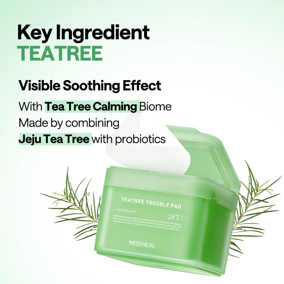 MEDIHEAL Teatree Trouble Facial Toner Pads (100 Pads)