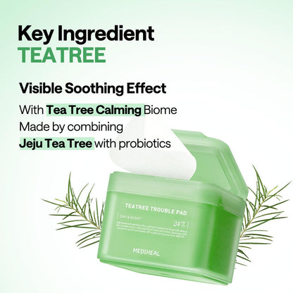MEDIHEAL Teatree Trouble Facial Toner Pads (100 Pads)