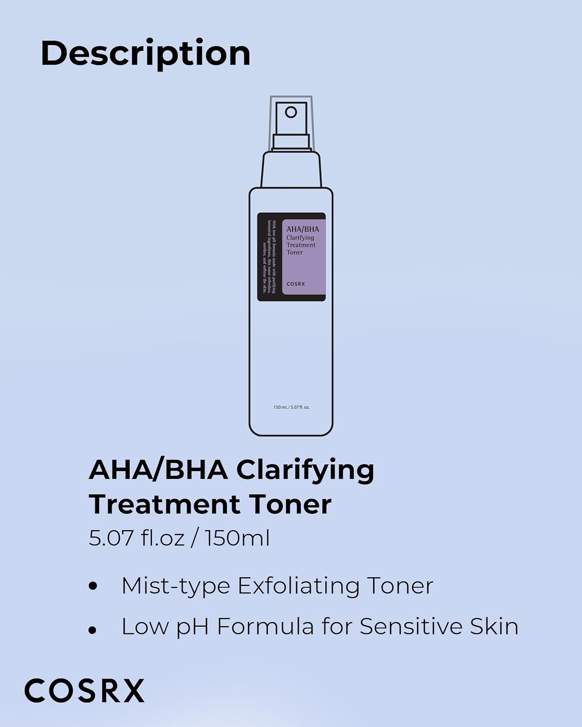 COSRX AHA/BHA Treatment Toner (150mL)