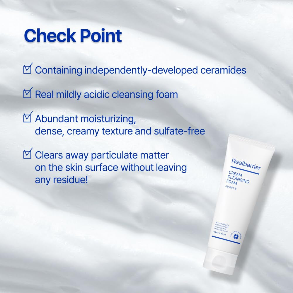 Real Barrier Cream Cleansing Foam (220mL)