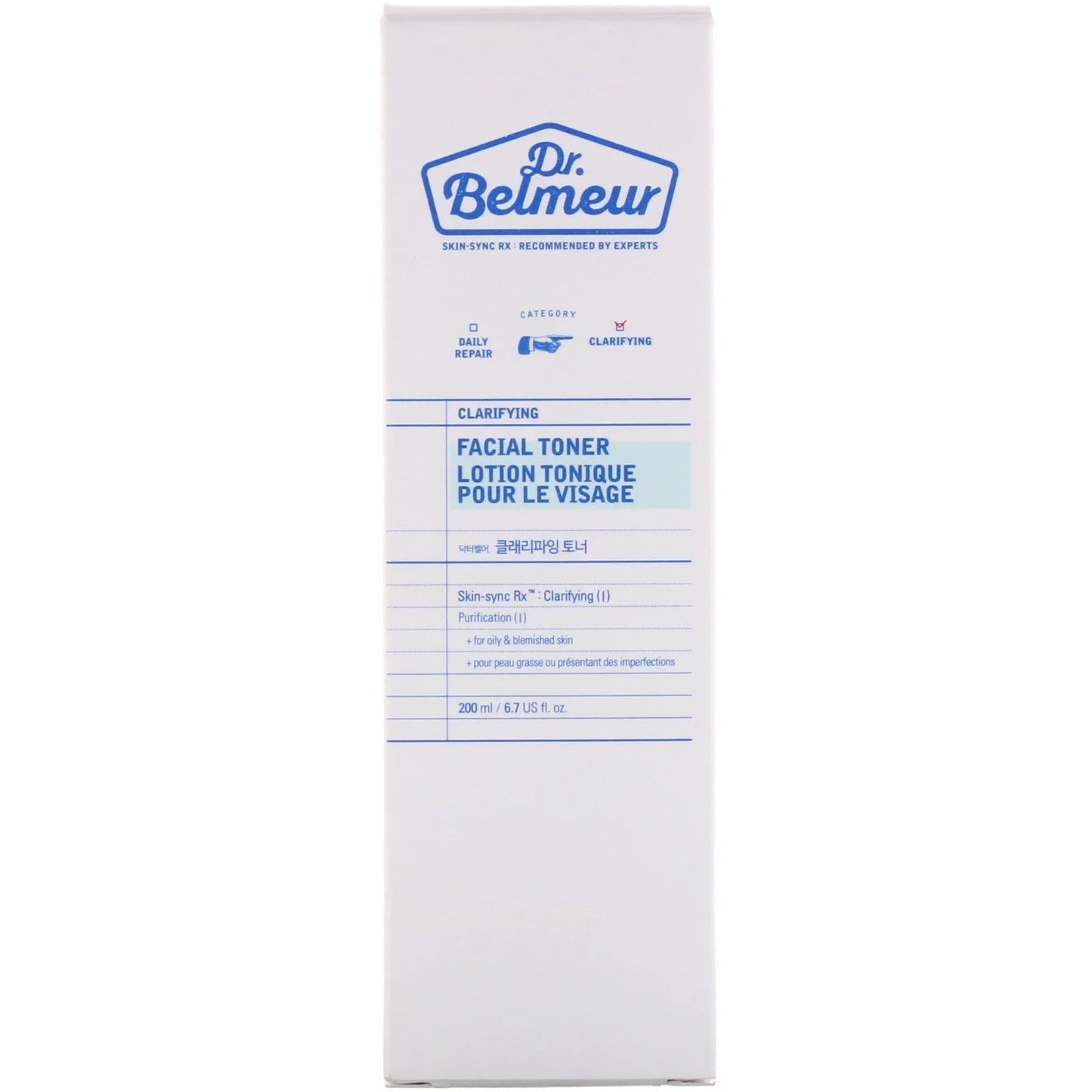 The Face Shop Dr.Belmeur Clarifying Toner (200mL)