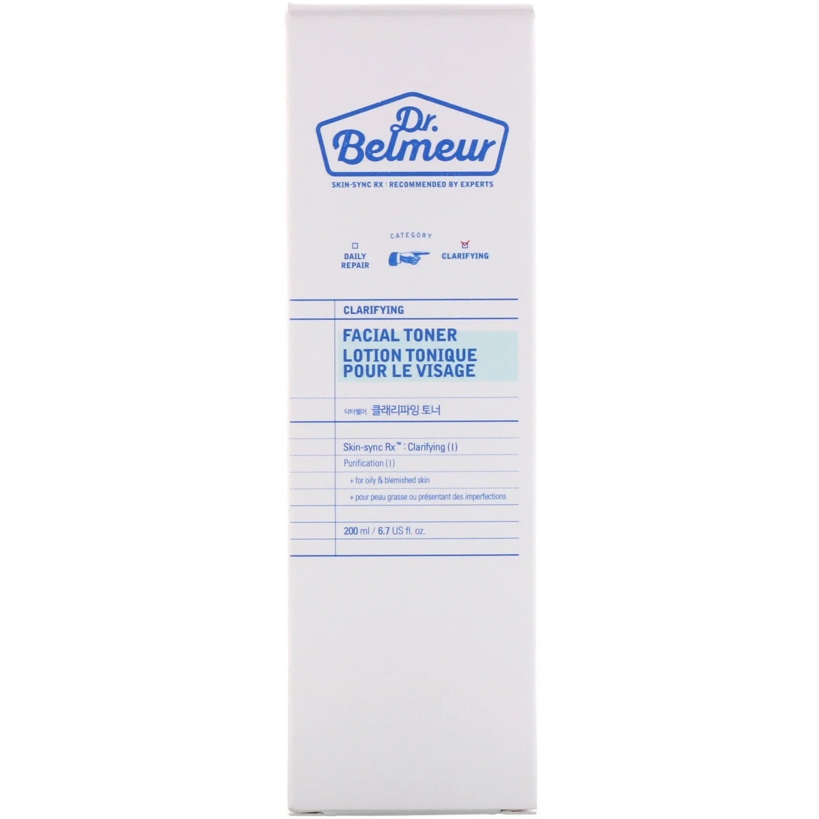 The Face Shop Dr.Belmeur Clarifying Toner (200mL)