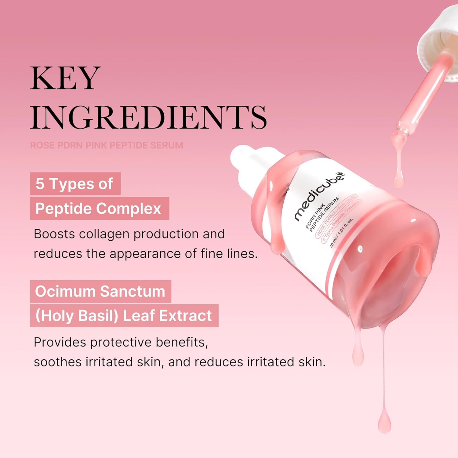 medicube PDRN Pink Peptide Serum (30mL)
