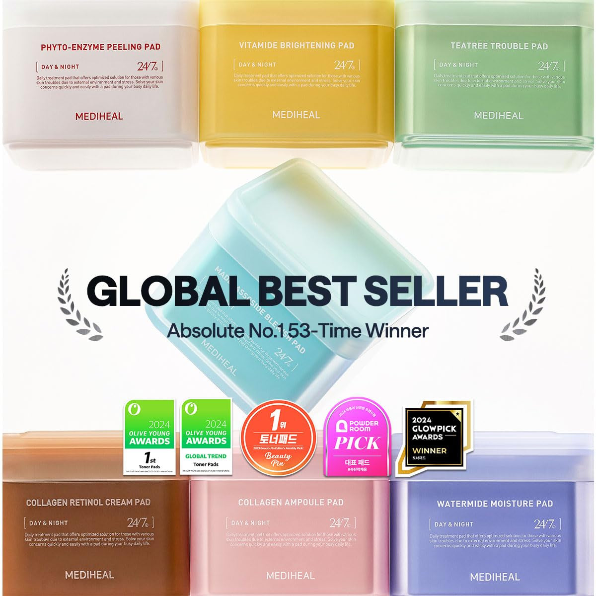 MEDIHEAL Madecassoside Toner Pads