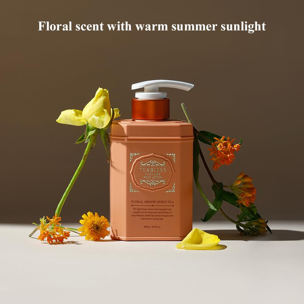 TEABLESS Floral Meadow Sweet Tea Perfumed Body Lotion (480mL)