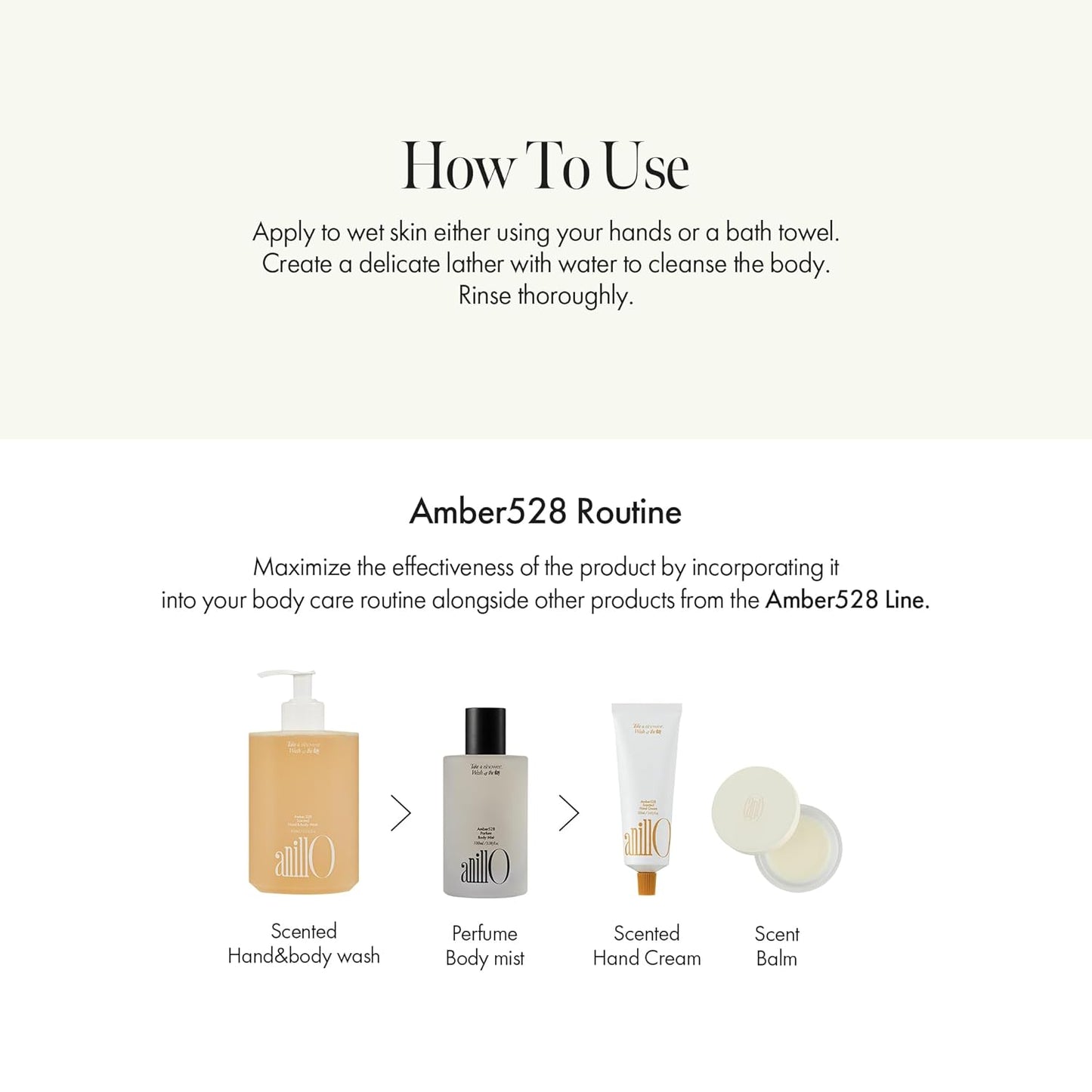 anillo Amber528 scented Hand & Body Wash (450mL)