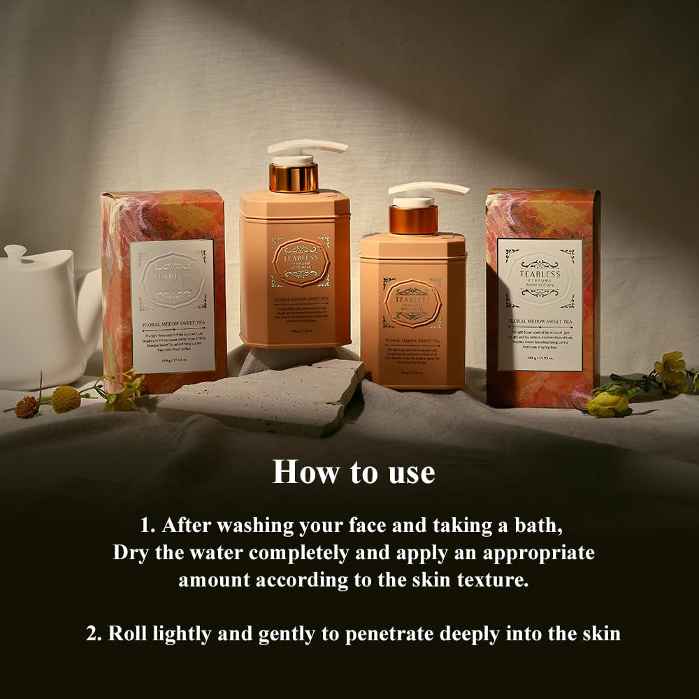 TEABLESS Floral Meadow Sweet Tea Perfumed Body Lotion (480mL)