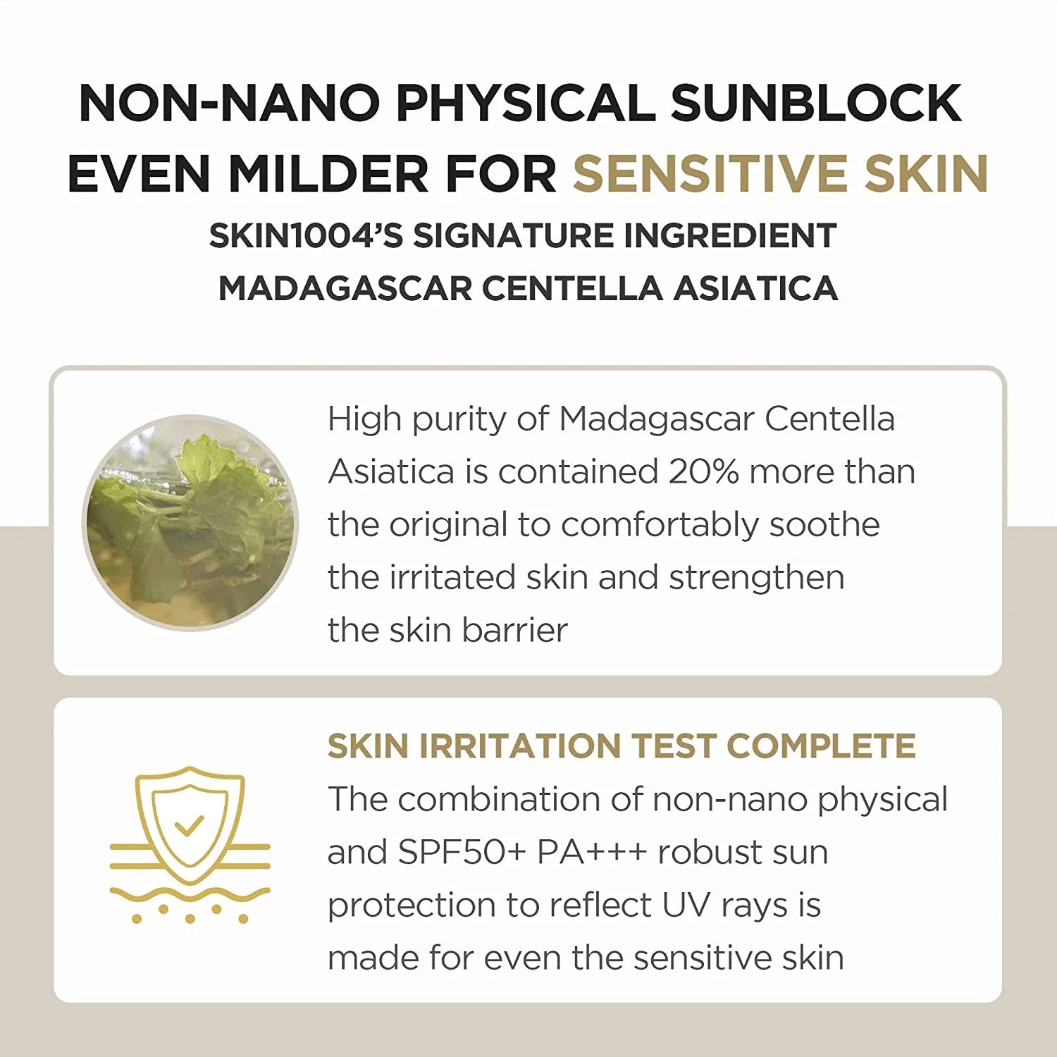 SKIN1004 Madagascar Centella Air-Fit Suncream Plus, SPF 50+ (50mL)