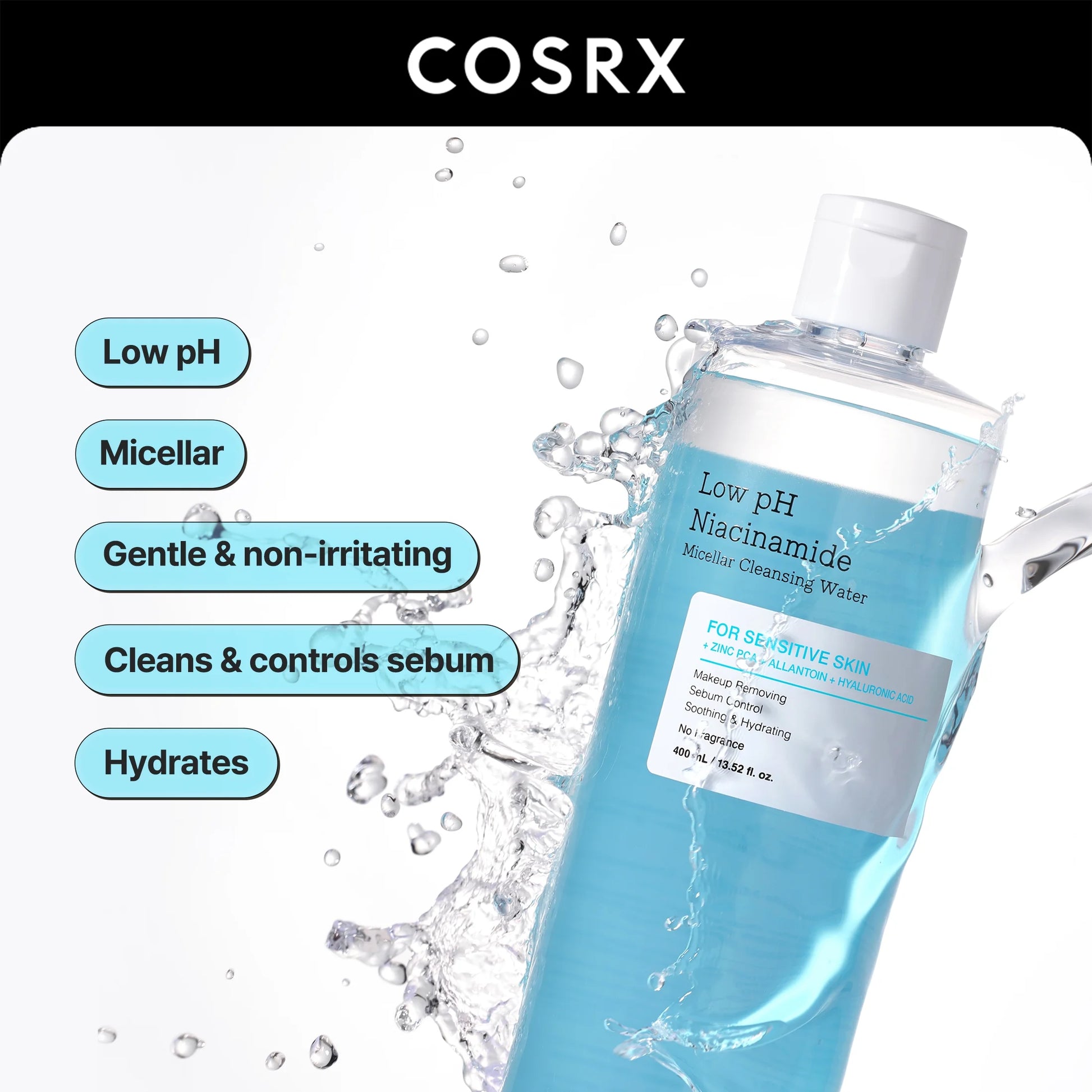 COSRX Low Ph Niacinamide Micellar Cleansing Water (150mL)